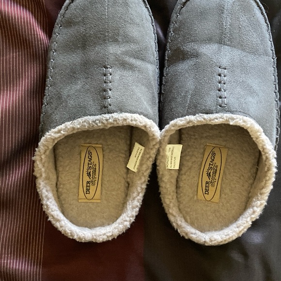 Men's deer stag's slippers size 11 - Picture 2 of 3